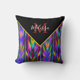 Zickzack, heller Stamm Kissen