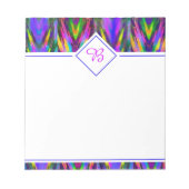 Zickzack heller Stamm Notizblock (Vorderseite)