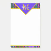 Zickzack, heller Stamm Post-it Klebezettel (Vorderseite)