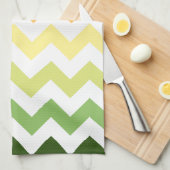 Zickzack Herbst Geschirrtuch (Viertel Falte)