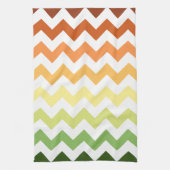 Zickzack Herbst Geschirrtuch (Vertikal)