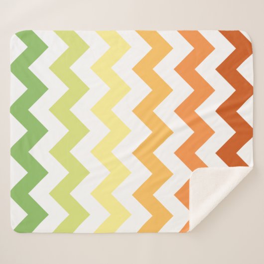 Zickzack Herbstfall Sherpadecke (Vorderseite (Horizontal))