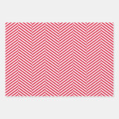 Zickzack Herringbone-Farben 3 Geschenkpapier Set (Vorderseite 2)
