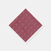 Zickzack Herringbone-Muster Luxus Red Serviette (Ecke)