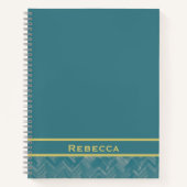 Zickzack Herringbone-Muster Notizblock (Vorderseite)