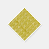 Zickzack Herringbone-Muster Vintag Gold Serviette (Ecke)