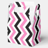 Zickzack Hochzeit in Rosa Geschenkschachtel (Geöffnet)