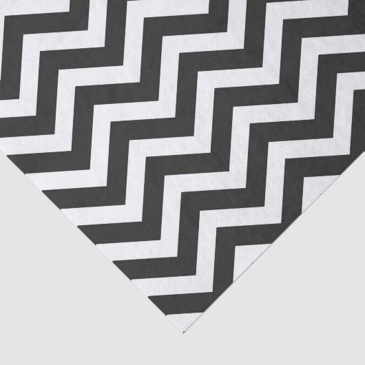 Zickzack Hochzeit in Schwarz und Weiß Seidenpapier (Ausschnitt)