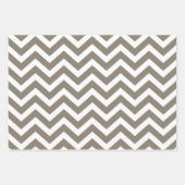 Zickzack Hochzeit mit grauem und weißem Kick, Gebu Geschenkpapier Set (Vorderseite 2)