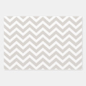 Zickzack Hochzeit von Silver Gray & White Thick Geschenkpapier Set (Vorderseite 2)