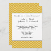 Zickzack Hochzeitseinladungen Einladung (Vorne/Hinten)