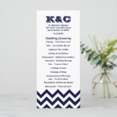 Zickzack Hochzeitsprogramme Programm (Stehend Vorderseite)