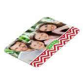 Zickzack Holiday Keepake Foto Magnet (Linke Seite)