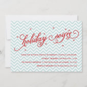 Zickzack Holiday Soirée Party laden Einladung (Vorderseite)