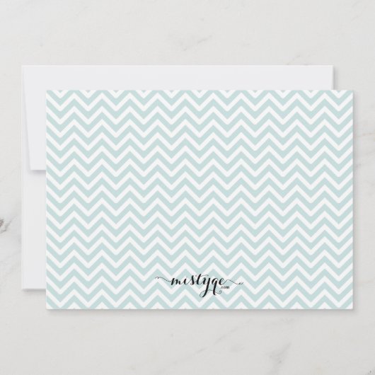 Zickzack Holiday Soirée Party laden Einladung (Rückseite)