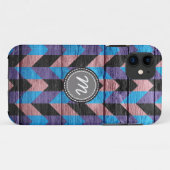 Zickzack Holzmuster Case-Mate iPhone Hülle (Rückseite (Horizontal))