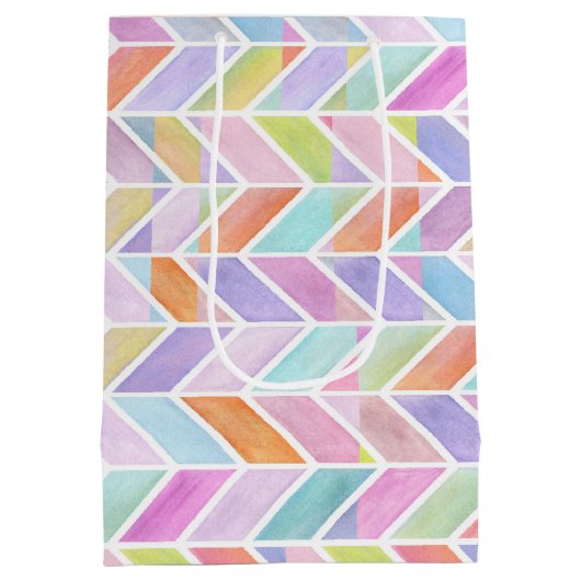 Zickzack in multi mittlere geschenktüte (Rückseite)