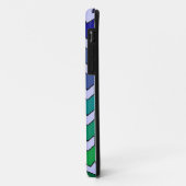 Zickzack iPhone 5 Fall mit blauem Grün verblassen Case-Mate iPhone Hülle (Hinten/Links)