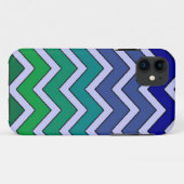 Zickzack iPhone 5 Fall mit blauem Grün verblassen Case-Mate iPhone Hülle (Rückseite (Horizontal))