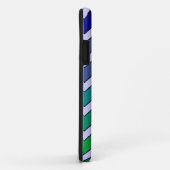 Zickzack iPhone 5 Fall mit blauem Grün verblassen Case-Mate iPhone Hülle (Hinten/Rechts)