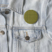 Zickzack Karos Gelb und Schwarz Button (Beispiel)