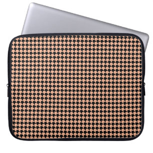 Zickzack Karos Melon und Black Laptopschutzhülle