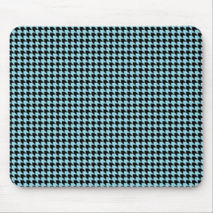Zickzack Karos Sky und Black Mousepad