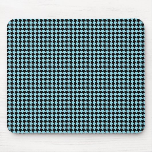 Zickzack Karos Sky und Black Mousepad (Vorne)