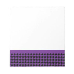 Zickzack Karos Trauben und Schwarz Notizblock