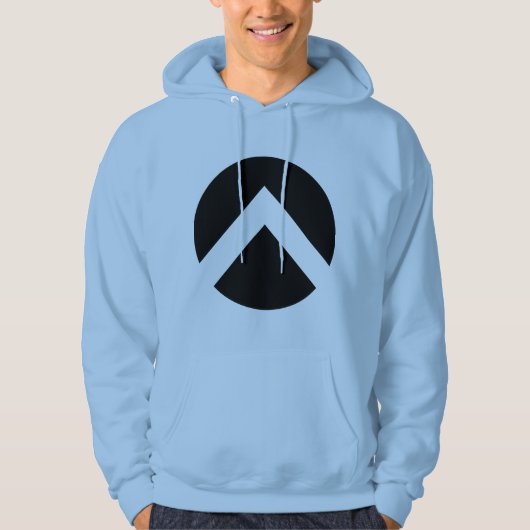 Zickzack Kreisbogen Hoodie (Vorderseite)