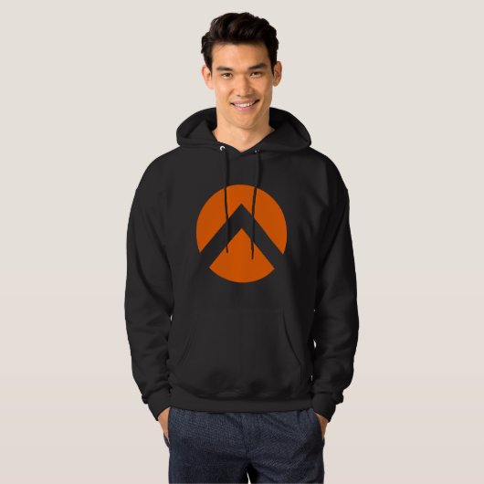 Zickzack Kreisbogen Hoodie (Vorne ganz)
