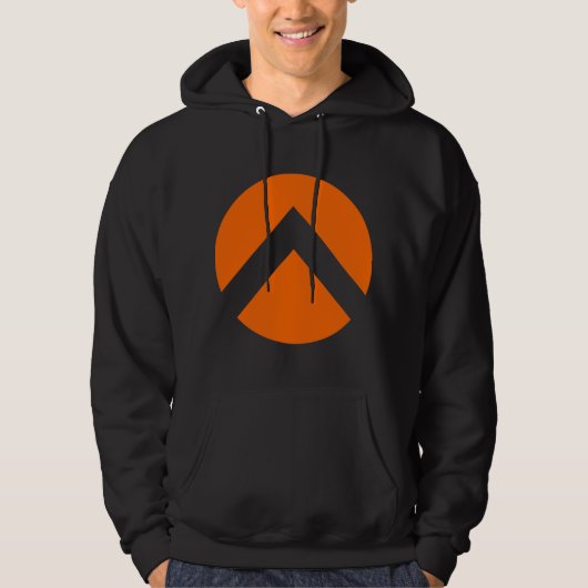 Zickzack Kreisbogen Hoodie (Vorderseite)