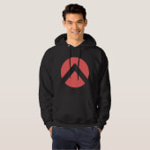 Zickzack Kreisbogen Hoodie (Vorne ganz)