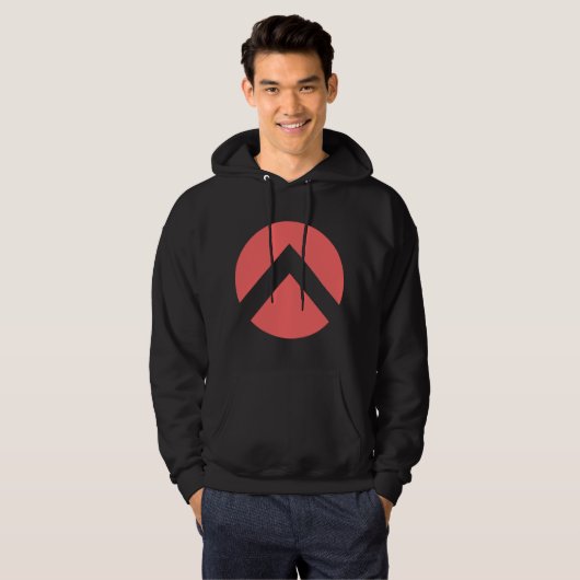 Zickzack Kreisbogen Hoodie (Vorne ganz)