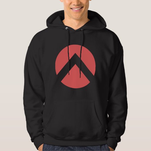 Zickzack Kreisbogen Hoodie (Vorderseite)