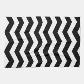 Zickzack Küchen-Schwarzweiss-Tuch Handtuch (Horizontal)