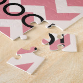 Zickzack Kuh-Puzzlespiel Puzzle (Seite)