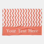 Zickzack kundengerechtes korallenroter Welle Geschirrtuch (Horizontal)