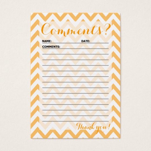 Zickzack Kundenkarte (Vorderseite)