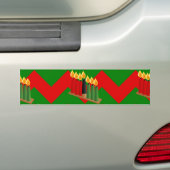 Zickzack Kwanzaa Autoaufkleber (Auf Auto)