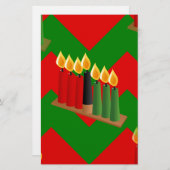 Zickzack Kwanzaa Briefpapier (Vorne/Hinten)