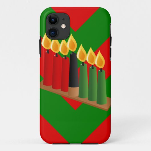 Zickzack Kwanzaa Case-Mate iPhone Hülle (Rückseite)