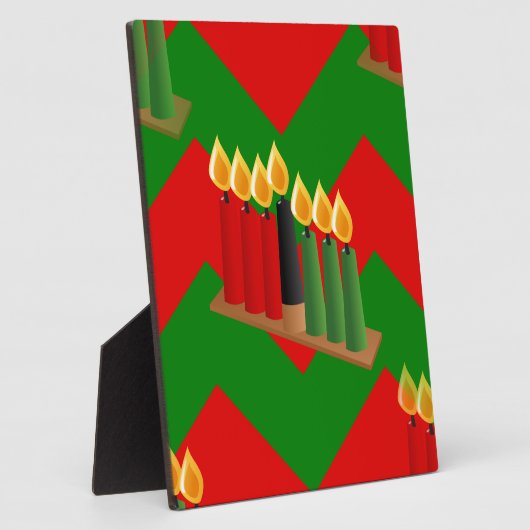 Zickzack Kwanzaa Fotoplatte (Seite)