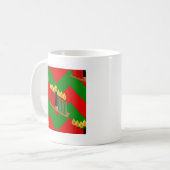 Zickzack Kwanzaa Kaffeetasse (Vorderseite Links)