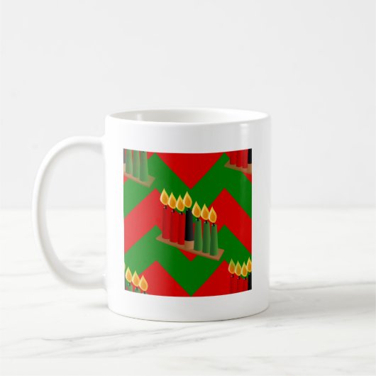 Zickzack Kwanzaa Kaffeetasse (Links)