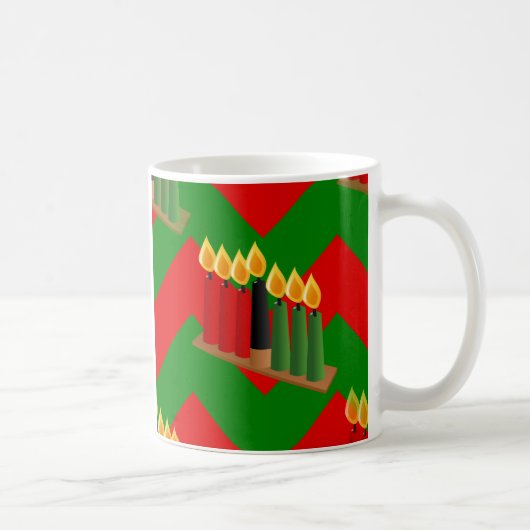 Zickzack Kwanzaa Kaffeetasse (Rechts)