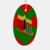 Zickzack Kwanzaa Keramikornament (Rechts)