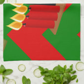 Zickzack Kwanzaa Küchentuch (Gefaltet)