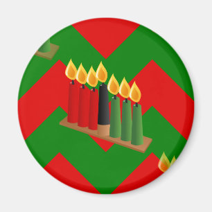Zickzack Kwanzaa Magnet