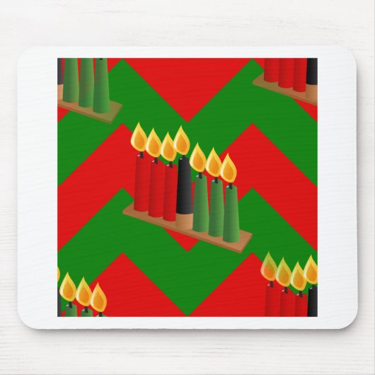 Zickzack Kwanzaa Mousepad (Vorne)
